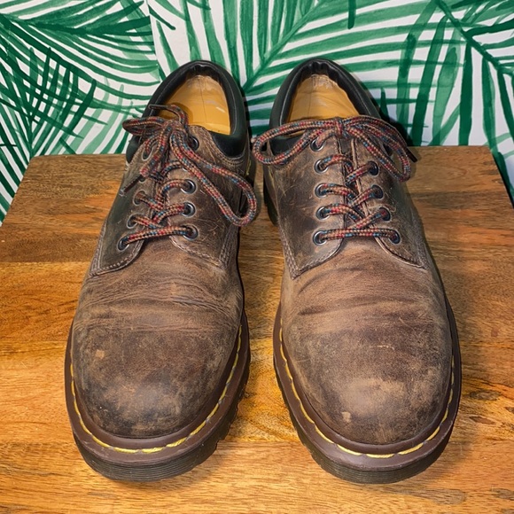 Dr. Martens Crazy Horse Brown Leather Oxfords 8053 Men’s Size US 11 - Picture 2 of 9